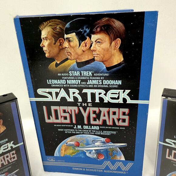 Star Trek Audiobook Cassette Lost Years Nimoy Doohan J.M. Dillard Vintage Sci-Fi - Picture 7 of 8